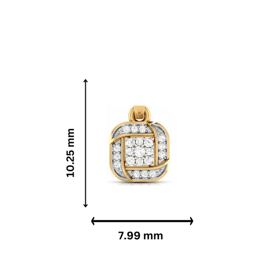 Load image into Gallery viewer, Grammy Round unique lab grown diamond pendant design Fiona Diamonds
