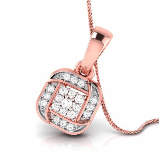 Load image into Gallery viewer, Grammy Round unique lab grown diamond pendant design Fiona Diamonds
