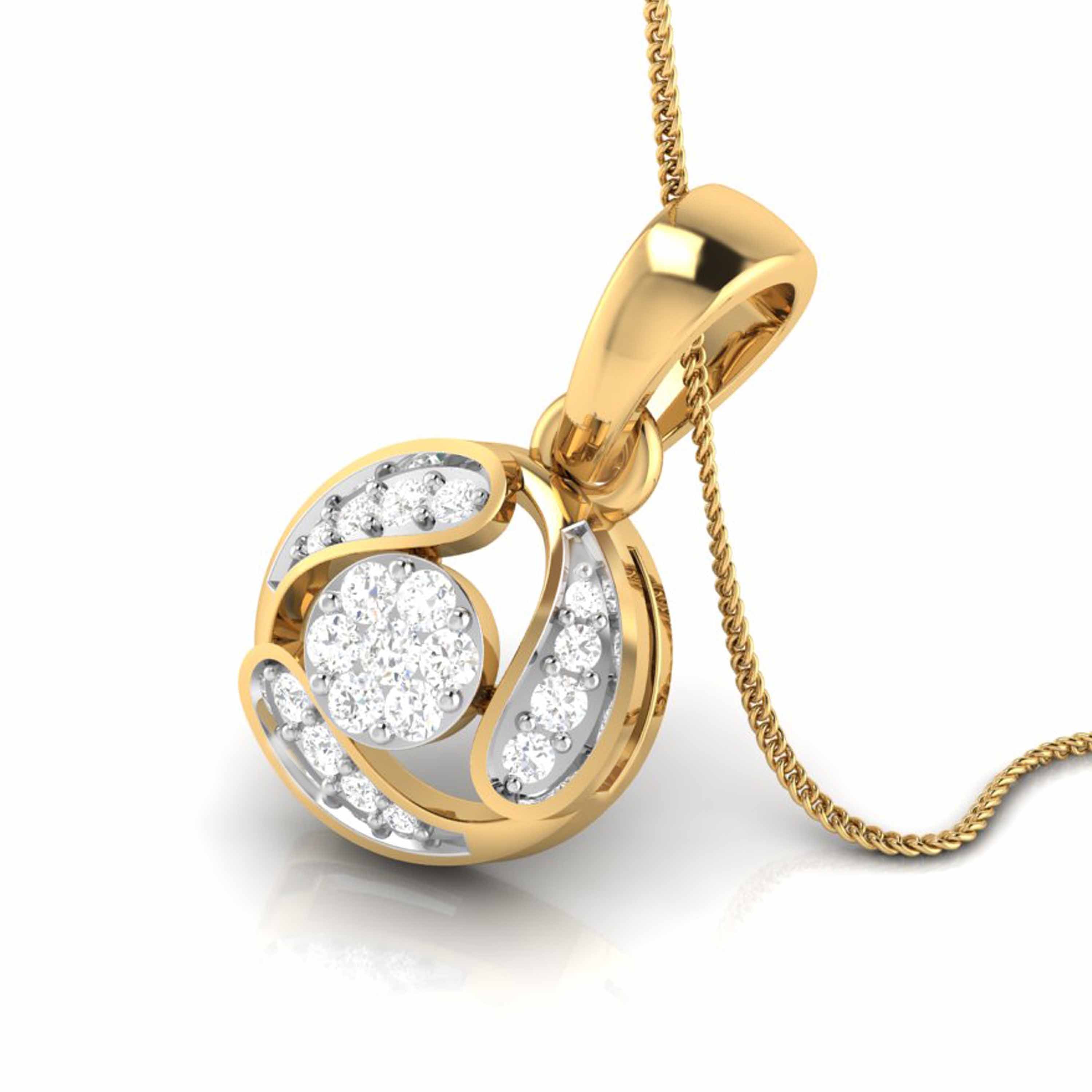 Darshan lab grown diamond pendant design for women Fiona Diamonds