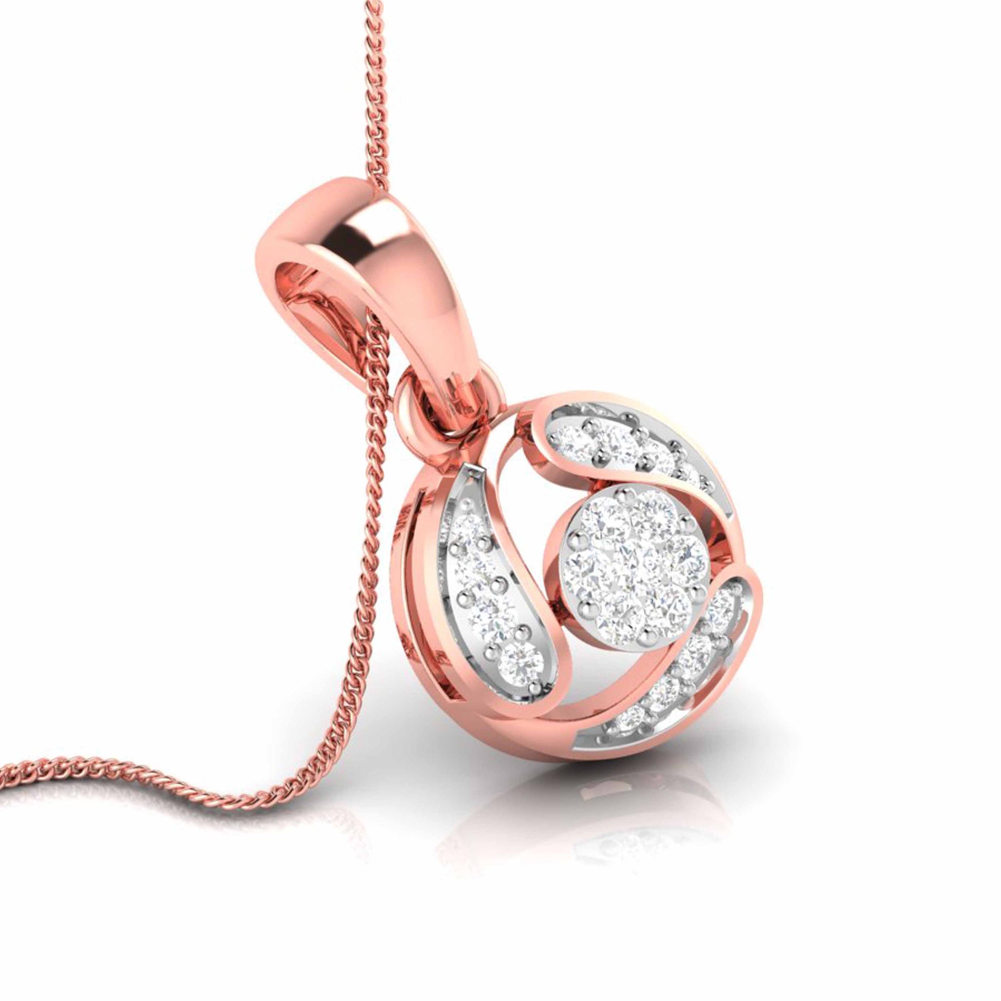 Darshan lab grown diamond pendant design for women Fiona Diamonds