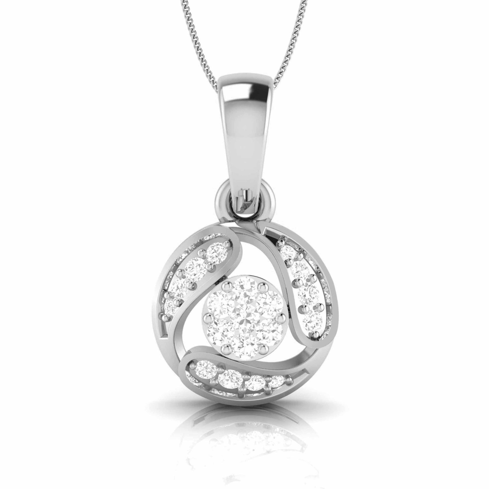 Darshan lab grown diamond pendant design for women Fiona Diamonds