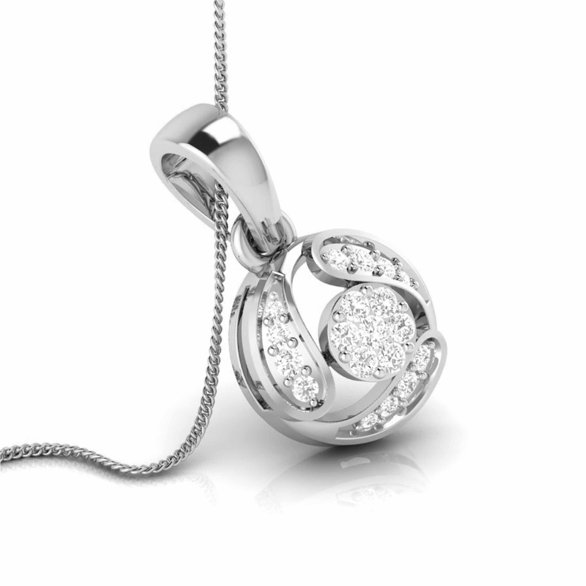 Darshan lab grown diamond pendant design for women Fiona Diamonds