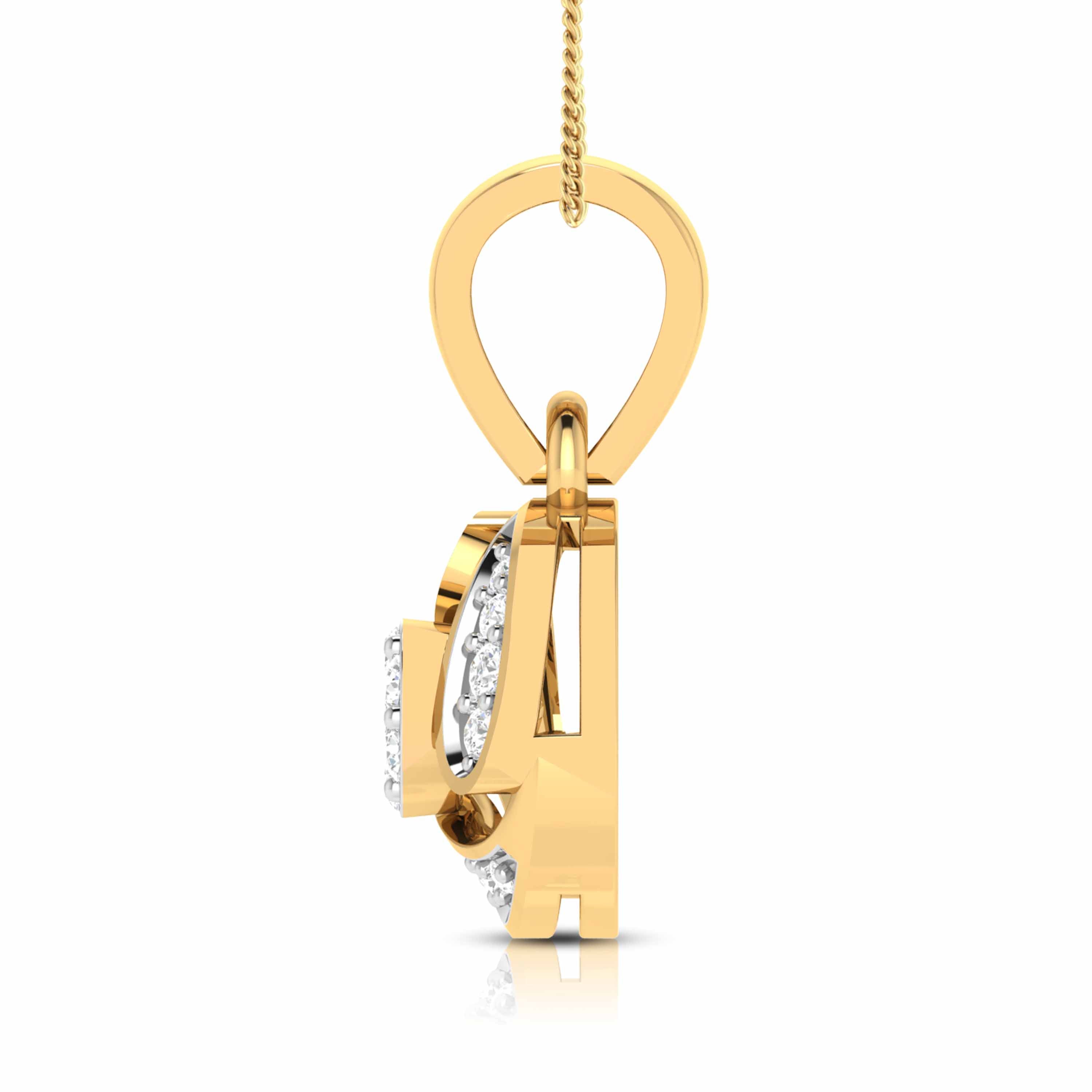 Darshan lab grown diamond pendant design for women Fiona Diamonds