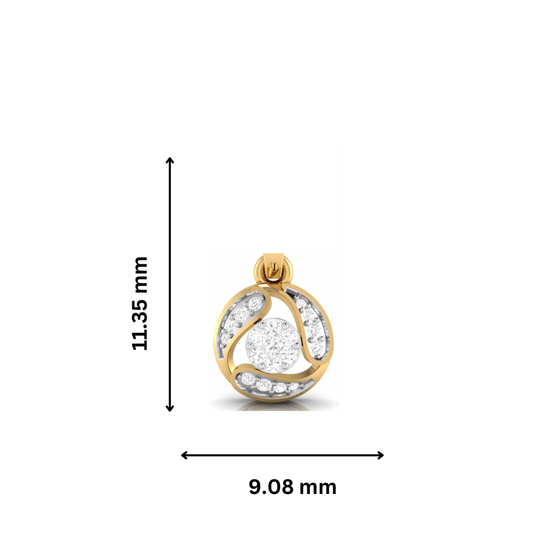 Darshan lab grown diamond pendant design for women Fiona Diamonds