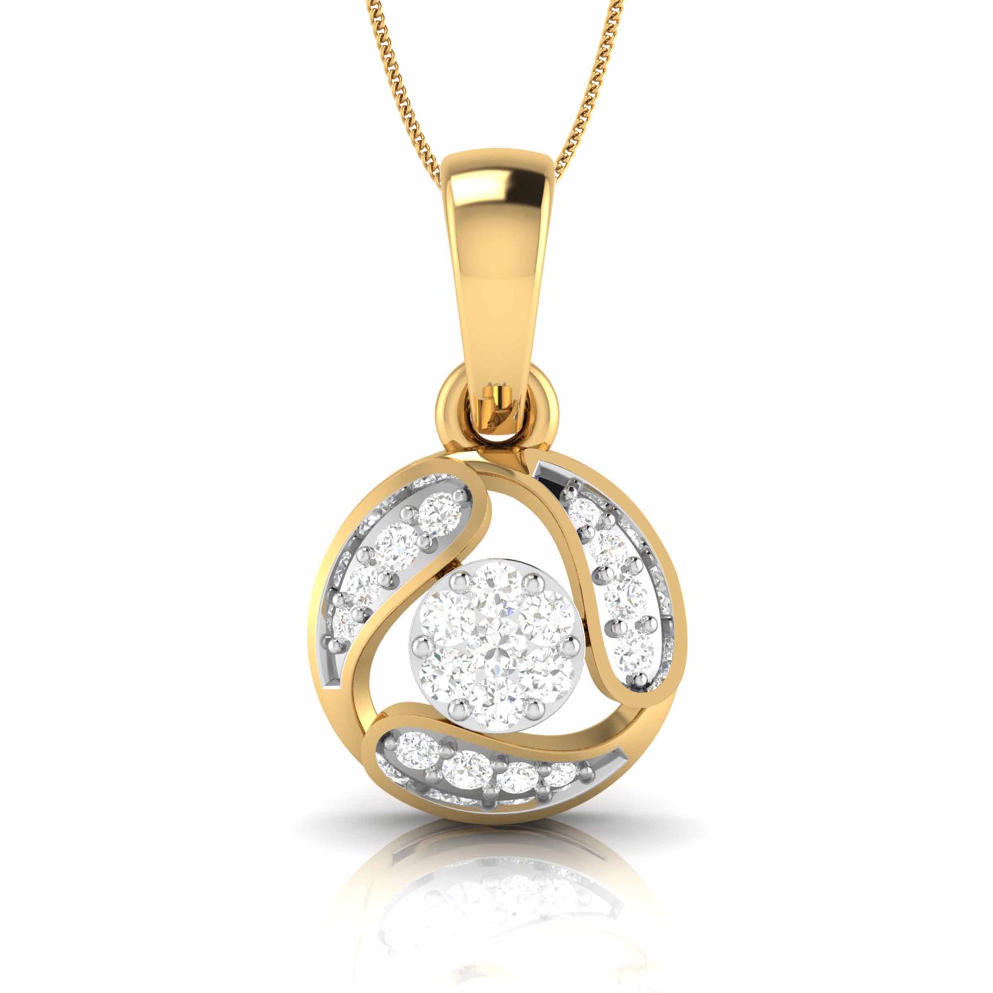 Darshan lab grown diamond pendant design for women Fiona Diamonds