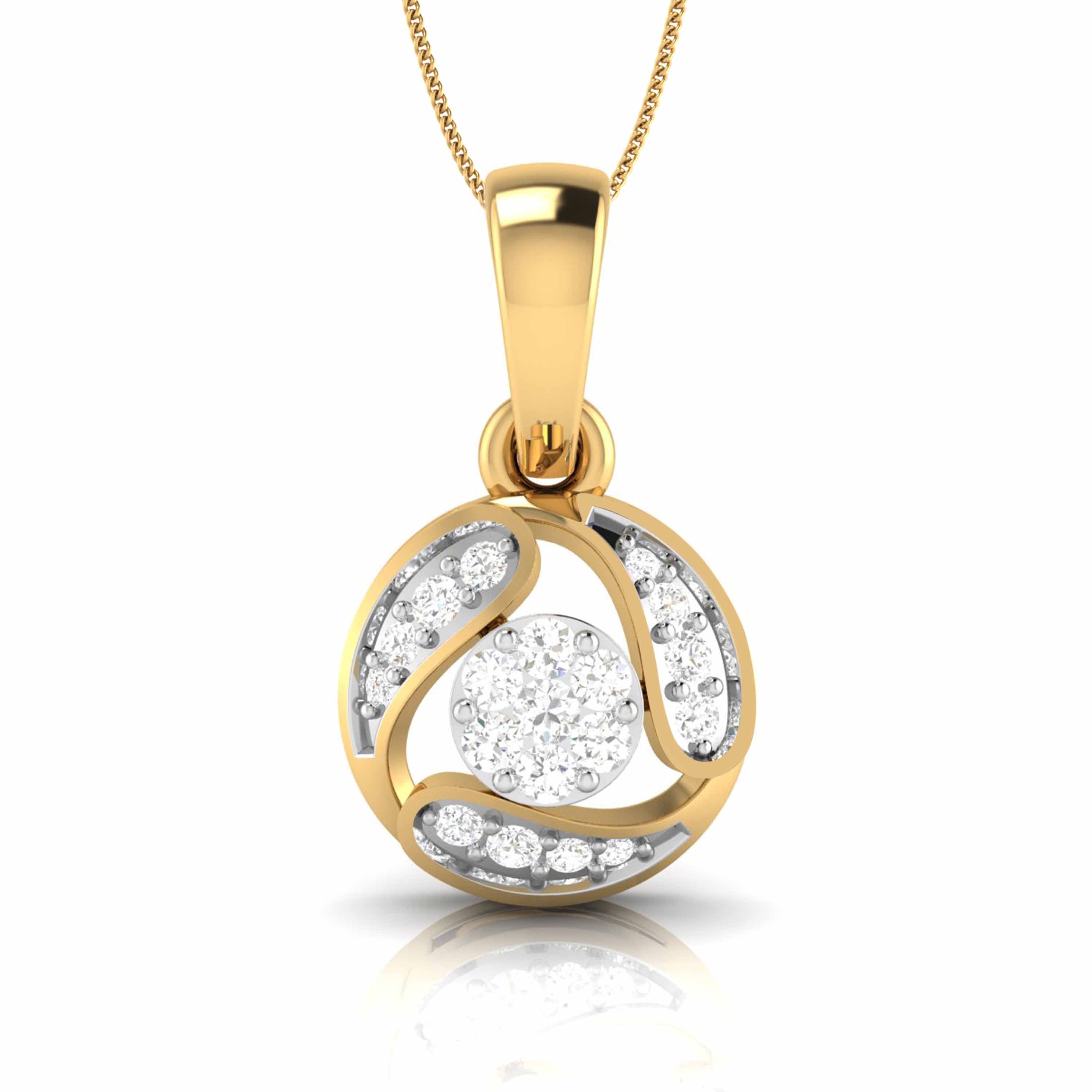 Darshan lab grown diamond pendant design for women Fiona Diamonds
