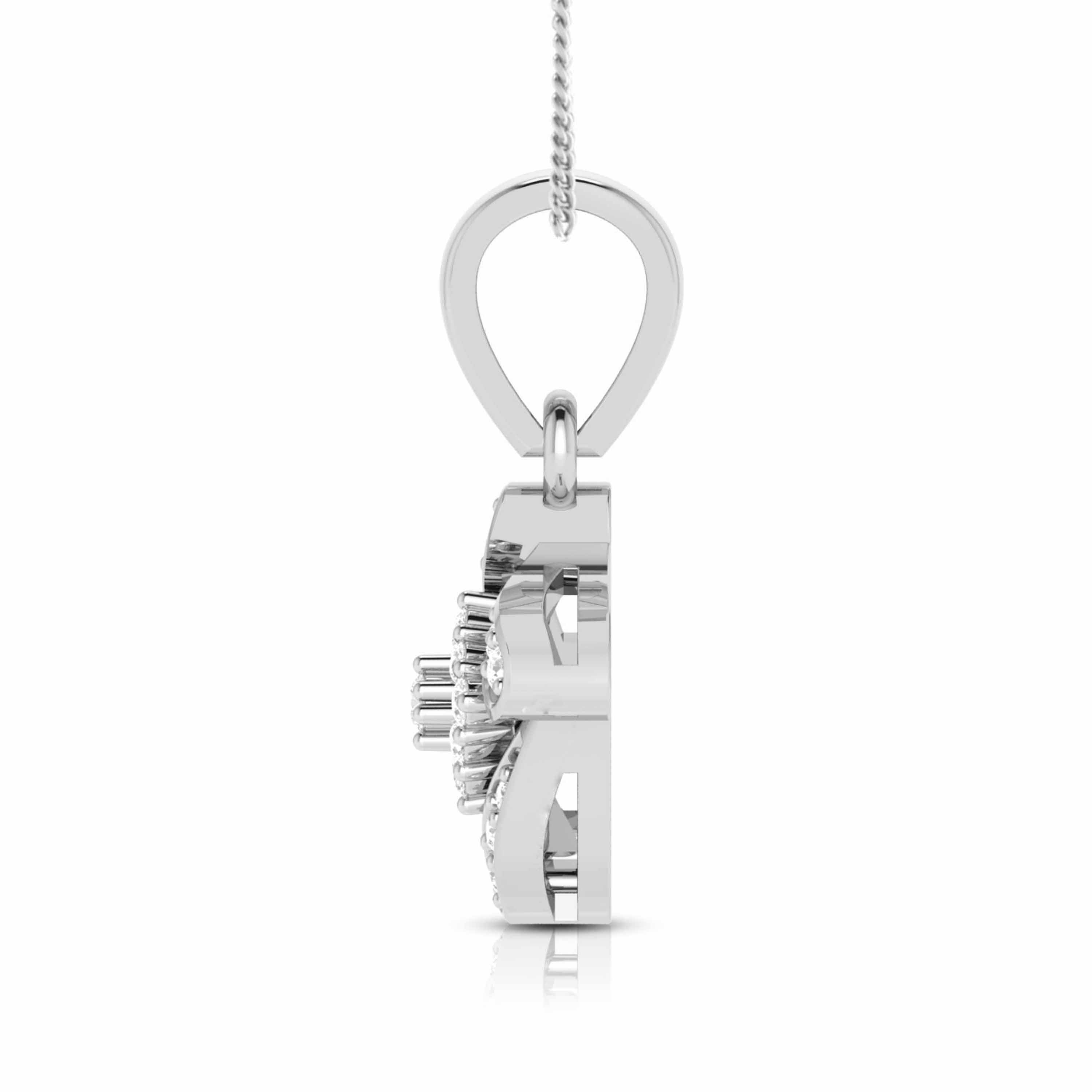 Raute lab grown diamond pendant design for women Fiona Diamonds