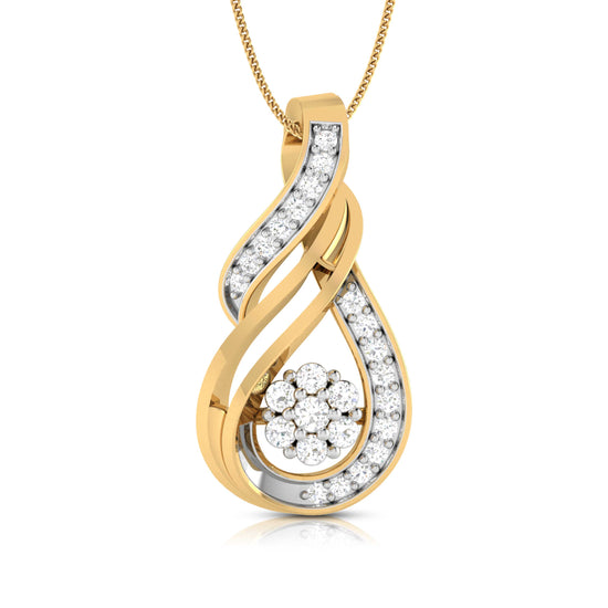 Gocce lab grown diamond pendant design for women Fiona Diamonds