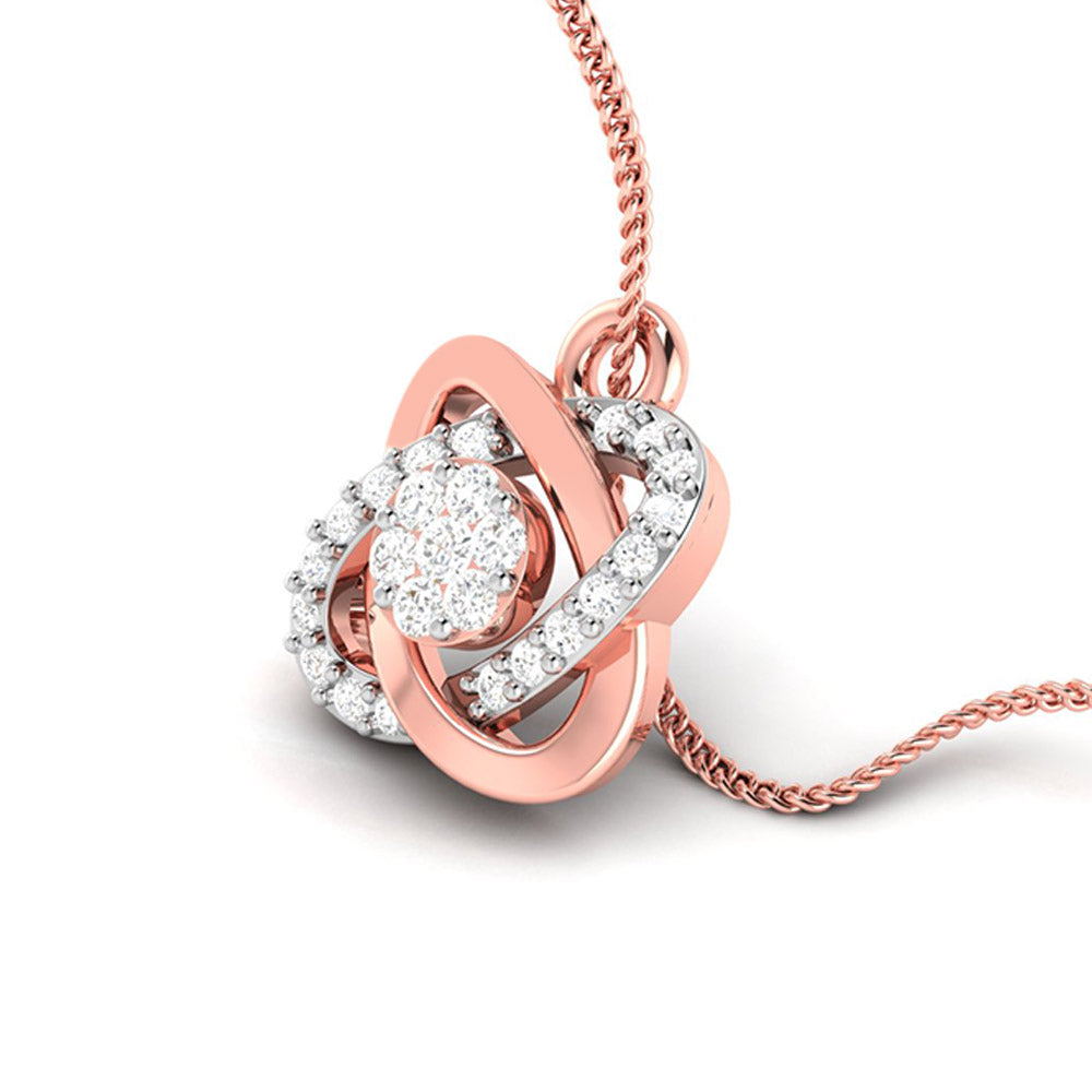 Load image into Gallery viewer, Atomes Round delicate lab grown diamond pendant Fiona Diamonds
