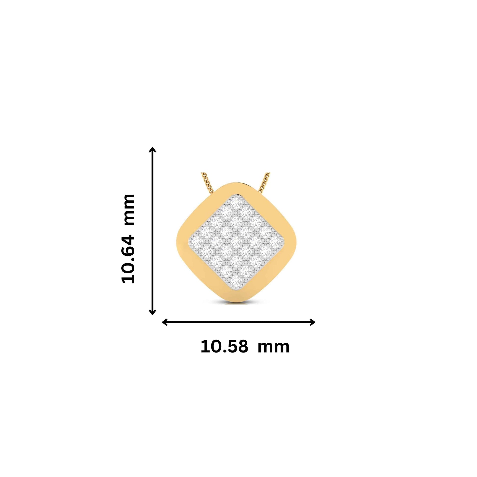 Lumiere Round delicate lab grown diamond pendant Fiona Diamonds