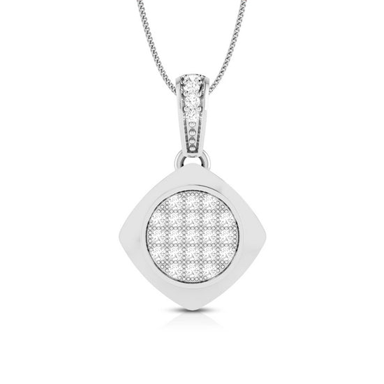 Load image into Gallery viewer, Unico Round delicate lab grown diamond pendant Fiona Diamonds
