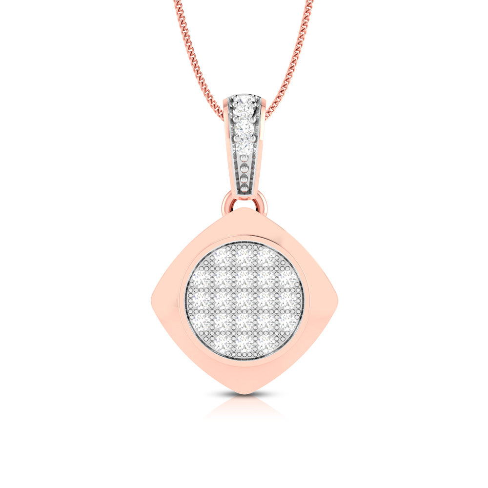 Load image into Gallery viewer, Unico Round delicate lab grown diamond pendant Fiona Diamonds
