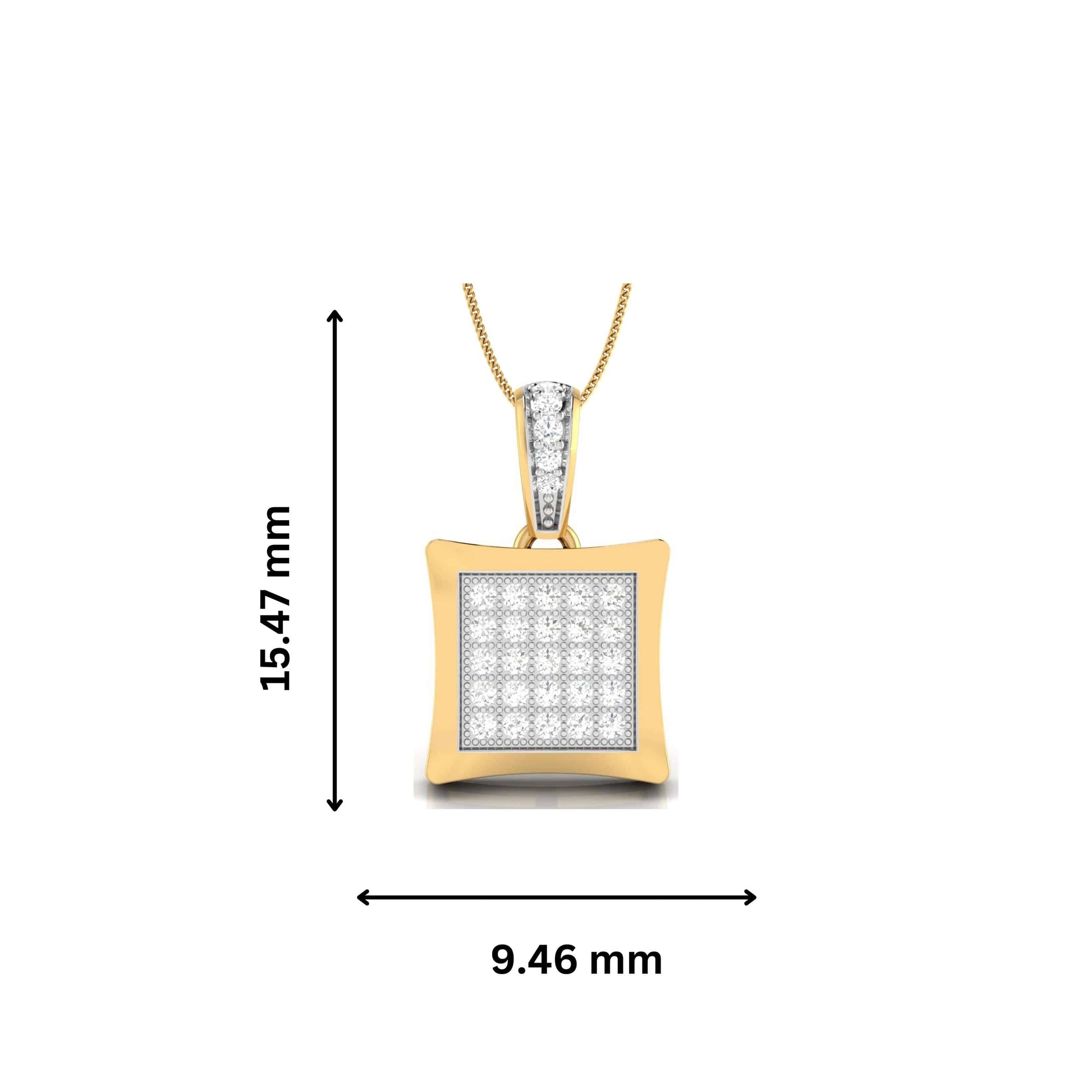 Impero lab grown diamond pendant design for women Fiona Diamonds
