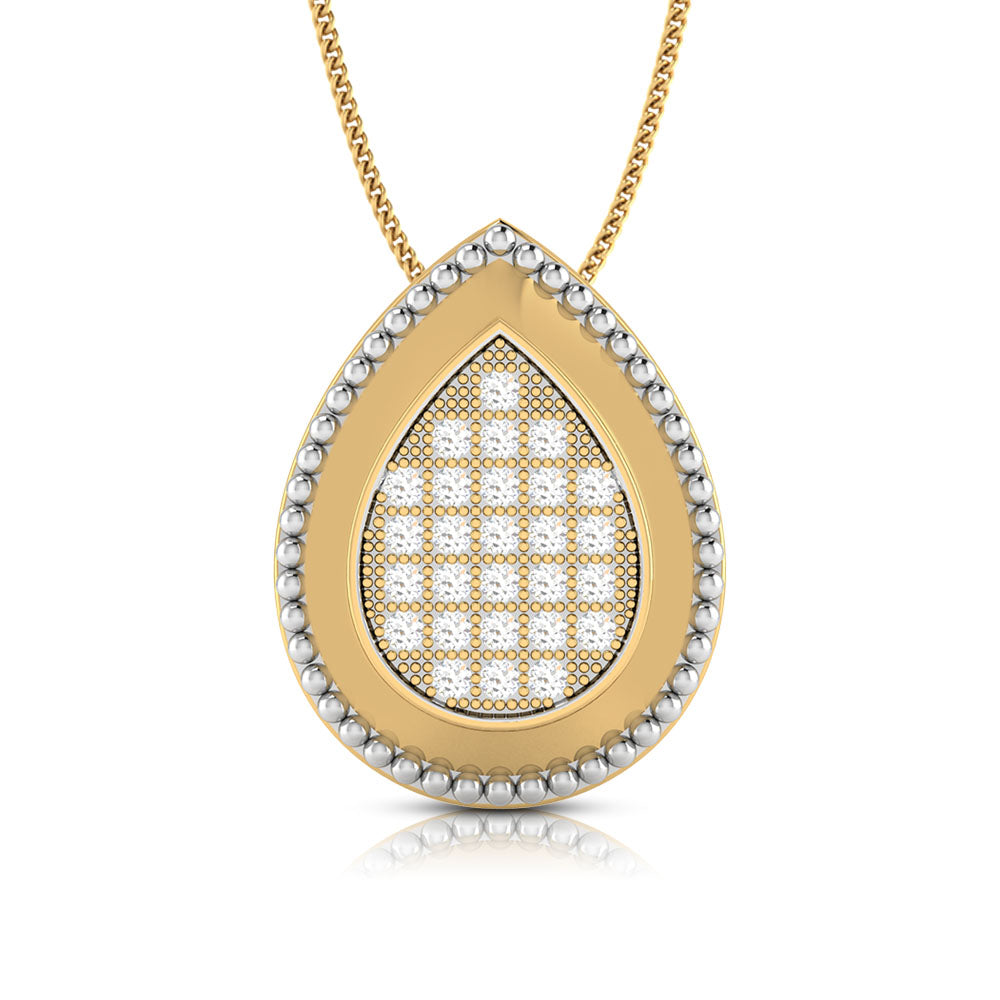 Dine modern lab grown diamond pendant design Fiona Diamonds