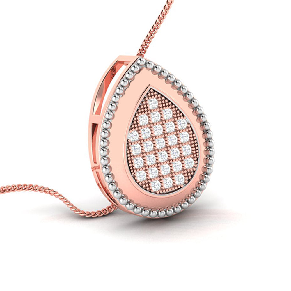 Dine modern lab grown diamond pendant design Fiona Diamonds
