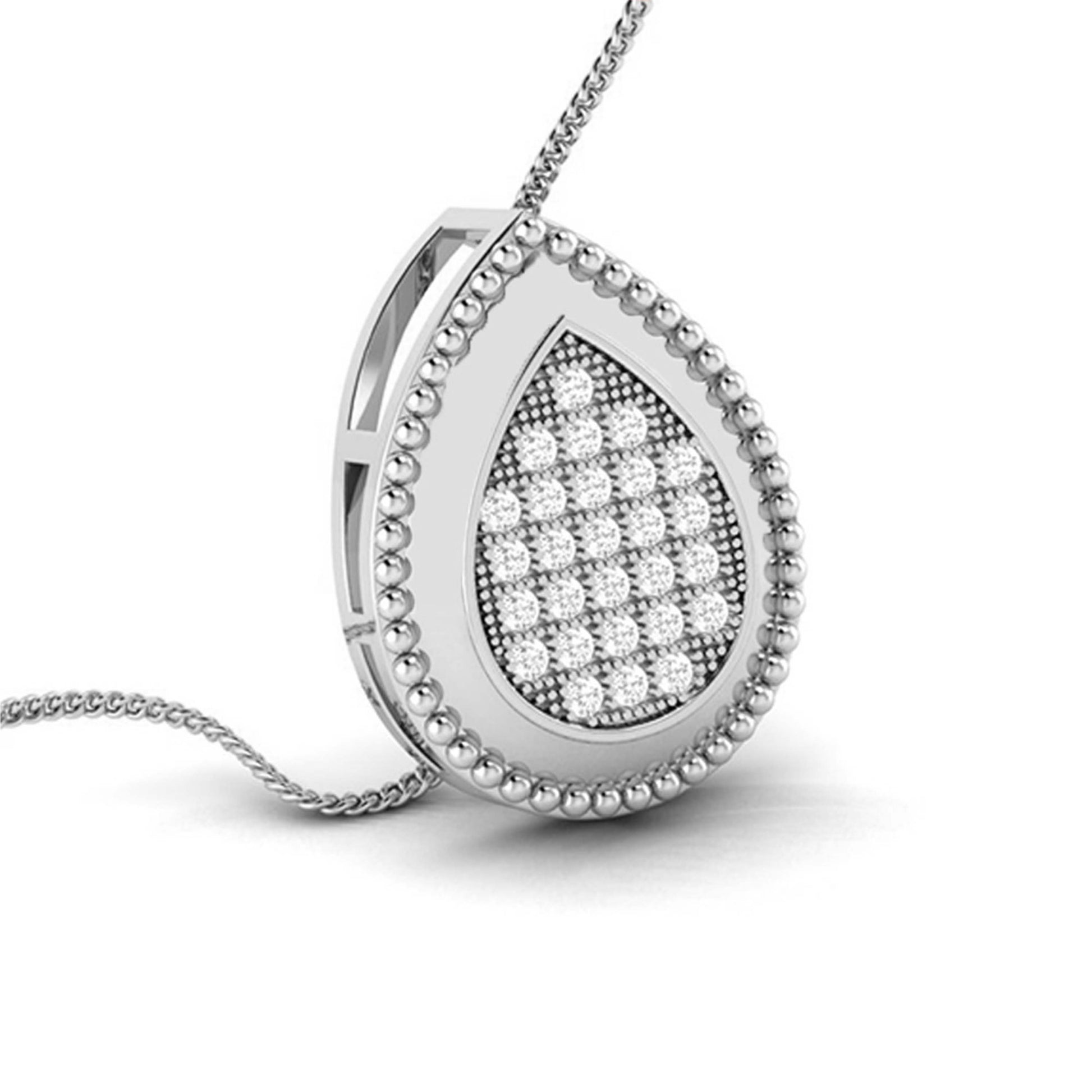 Dine modern lab grown diamond pendant design Fiona Diamonds
