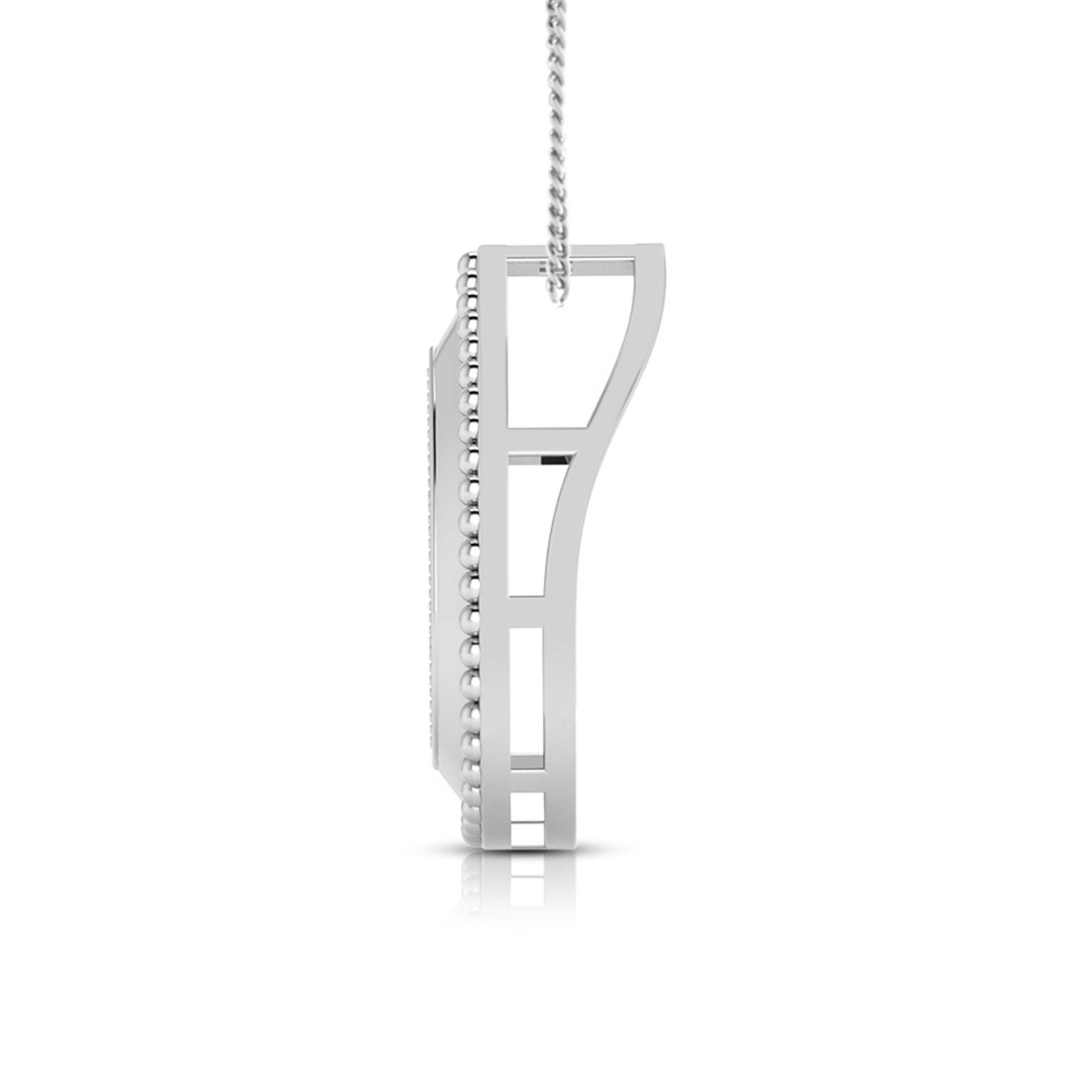 Dine modern lab grown diamond pendant design Fiona Diamonds