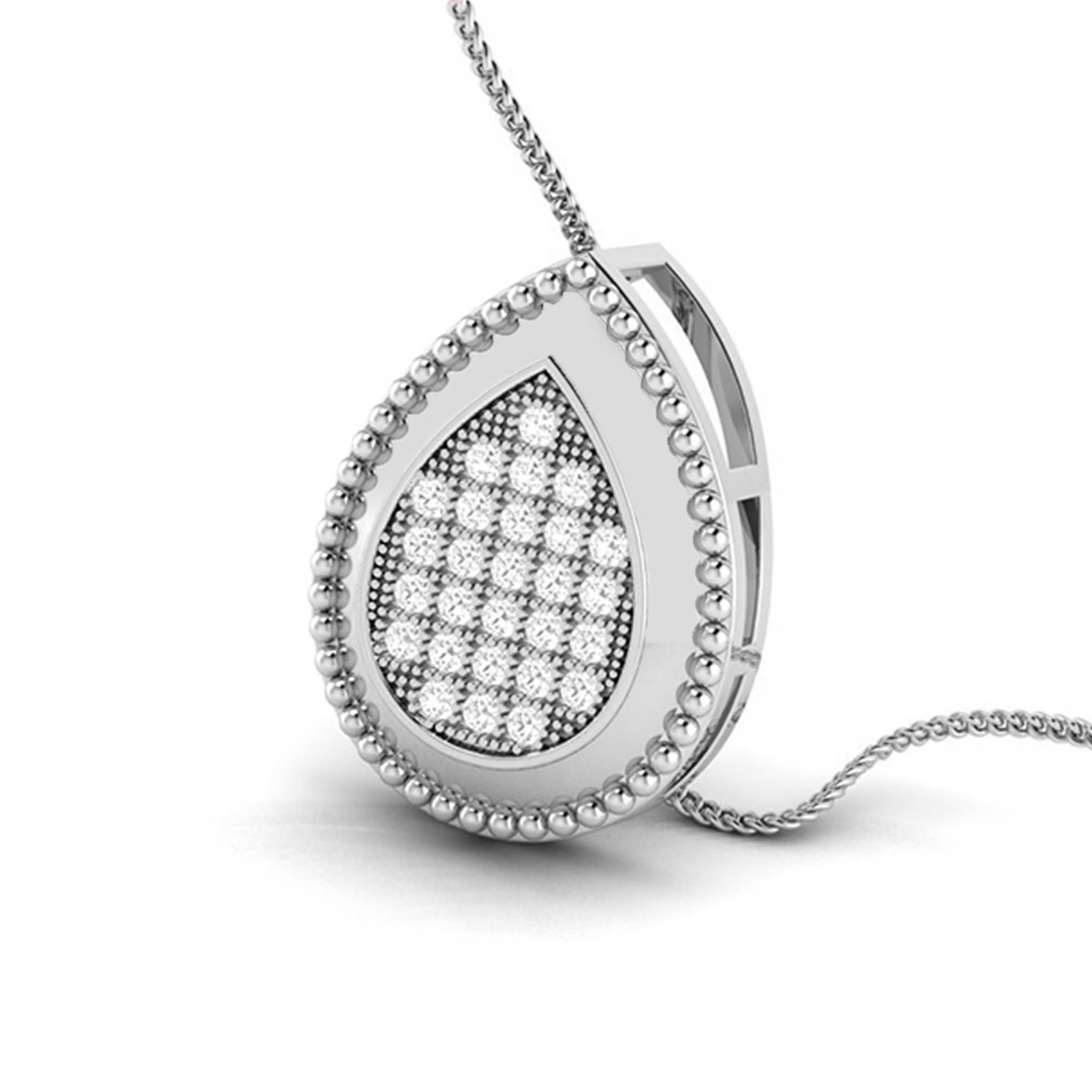 Dine modern lab grown diamond pendant design Fiona Diamonds