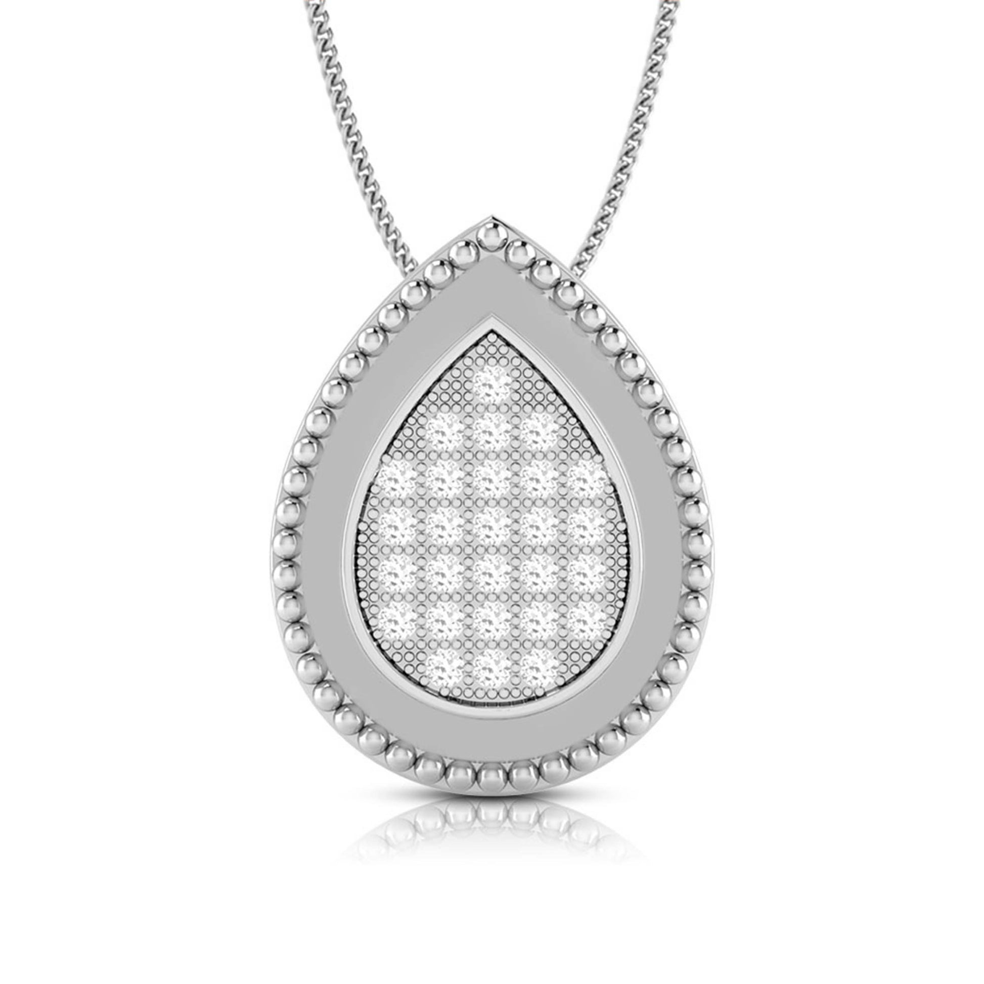 Dine modern lab grown diamond pendant design Fiona Diamonds