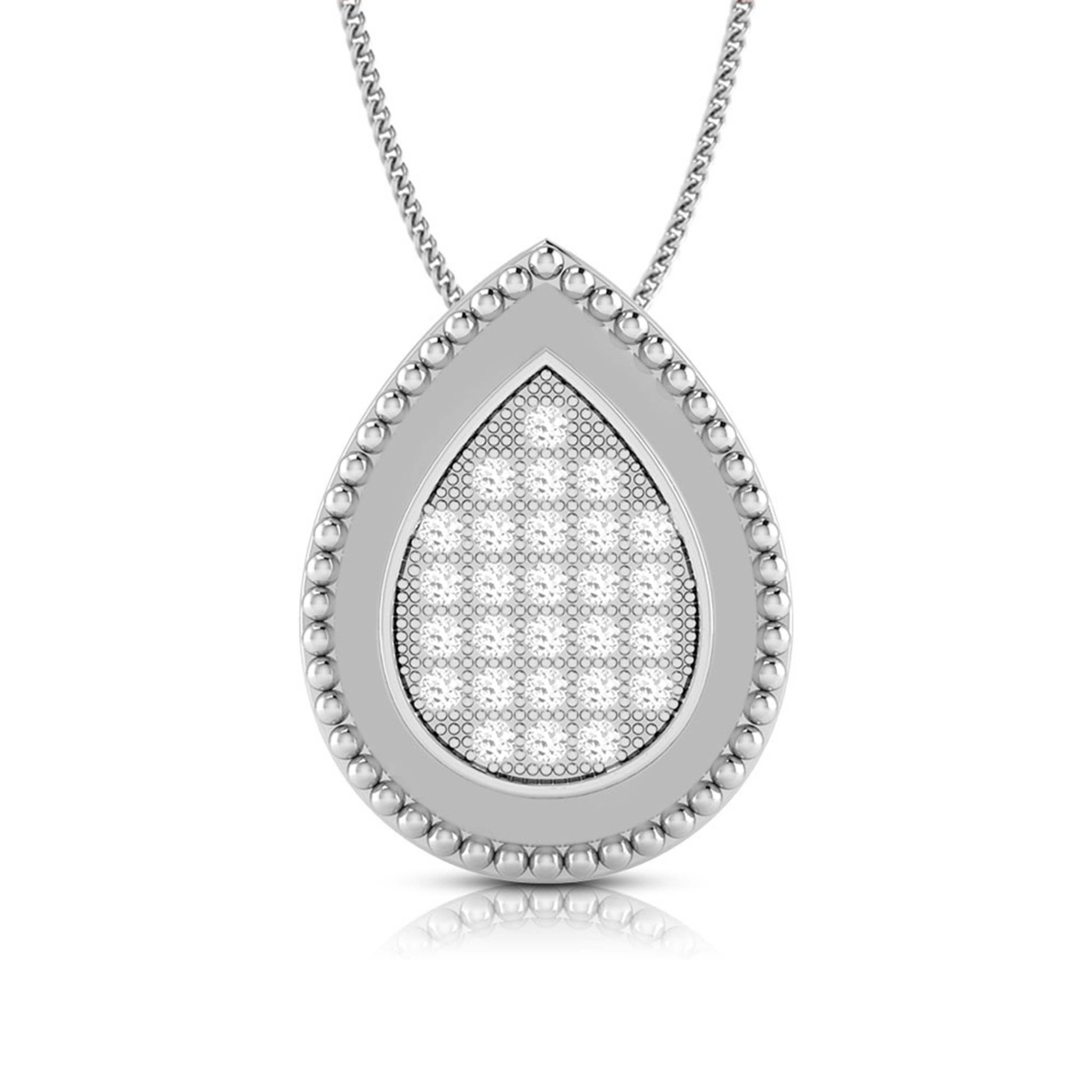 Dine modern lab grown diamond pendant design Fiona Diamonds