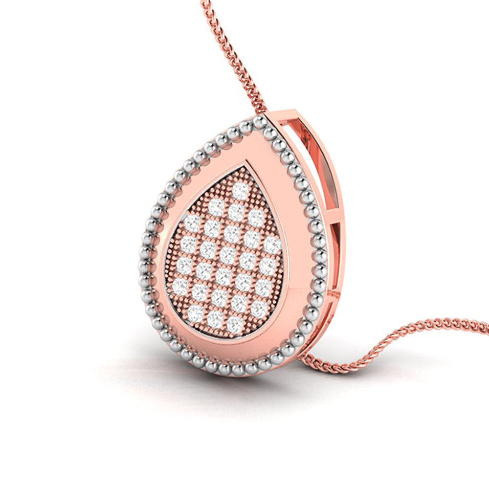 Dine modern lab grown diamond pendant design Fiona Diamonds