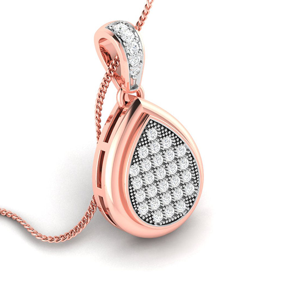 Anabela modern lab grown diamond pendant design Fiona Diamonds