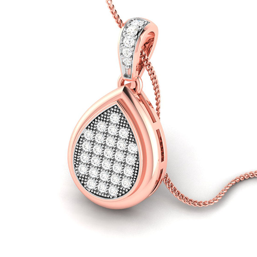 Anabela modern lab grown diamond pendant design Fiona Diamonds