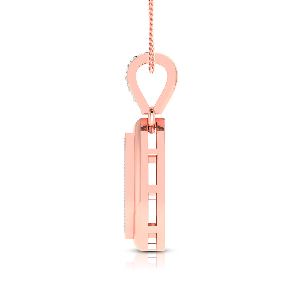 Anabela modern lab grown diamond pendant design Fiona Diamonds