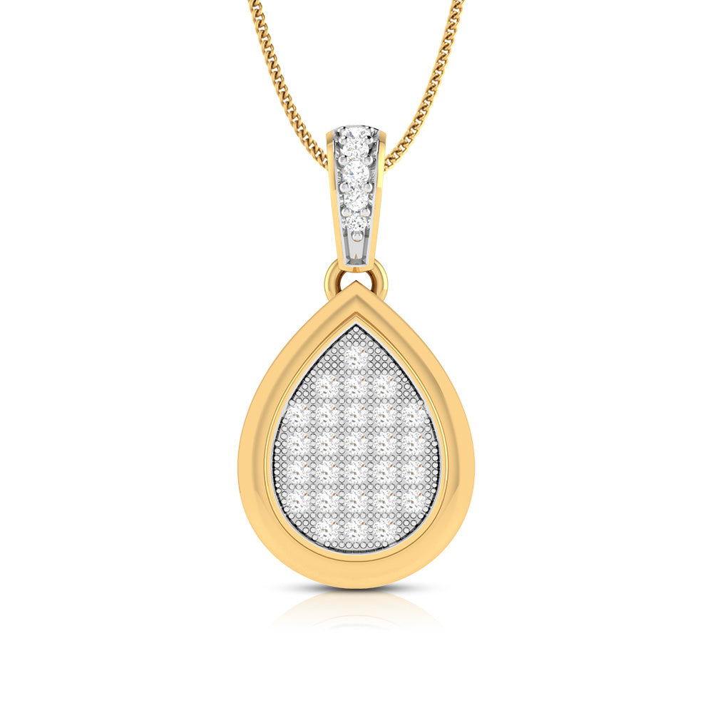 Anabela modern lab grown diamond pendant design Fiona Diamonds
