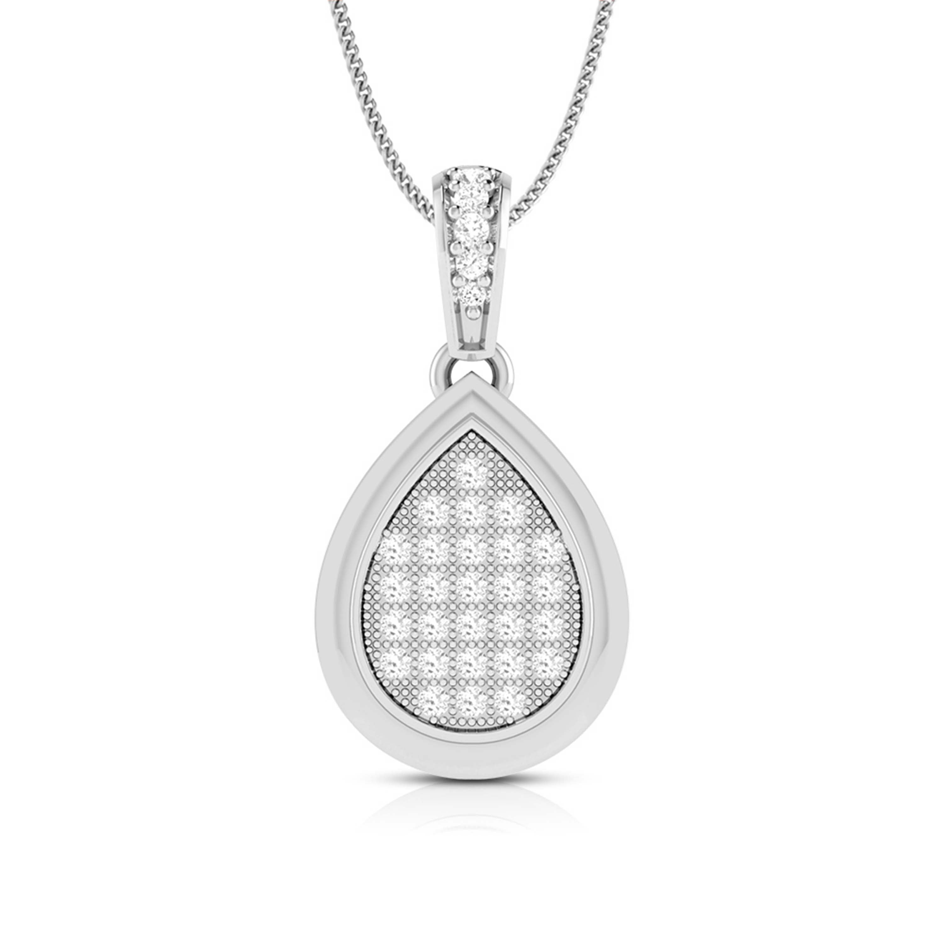 Anabela modern lab grown diamond pendant design Fiona Diamonds