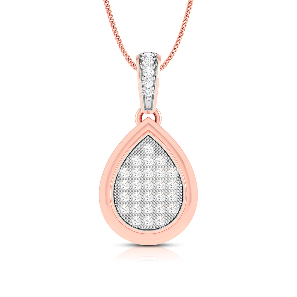 Anabela modern lab grown diamond pendant design Fiona Diamonds