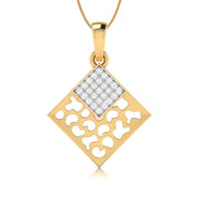 Scarpa Round delicate lab grown diamond pendant Fiona Diamonds