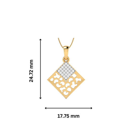 Load image into Gallery viewer, Scarpa Round delicate lab grown diamond pendant Fiona Diamonds
