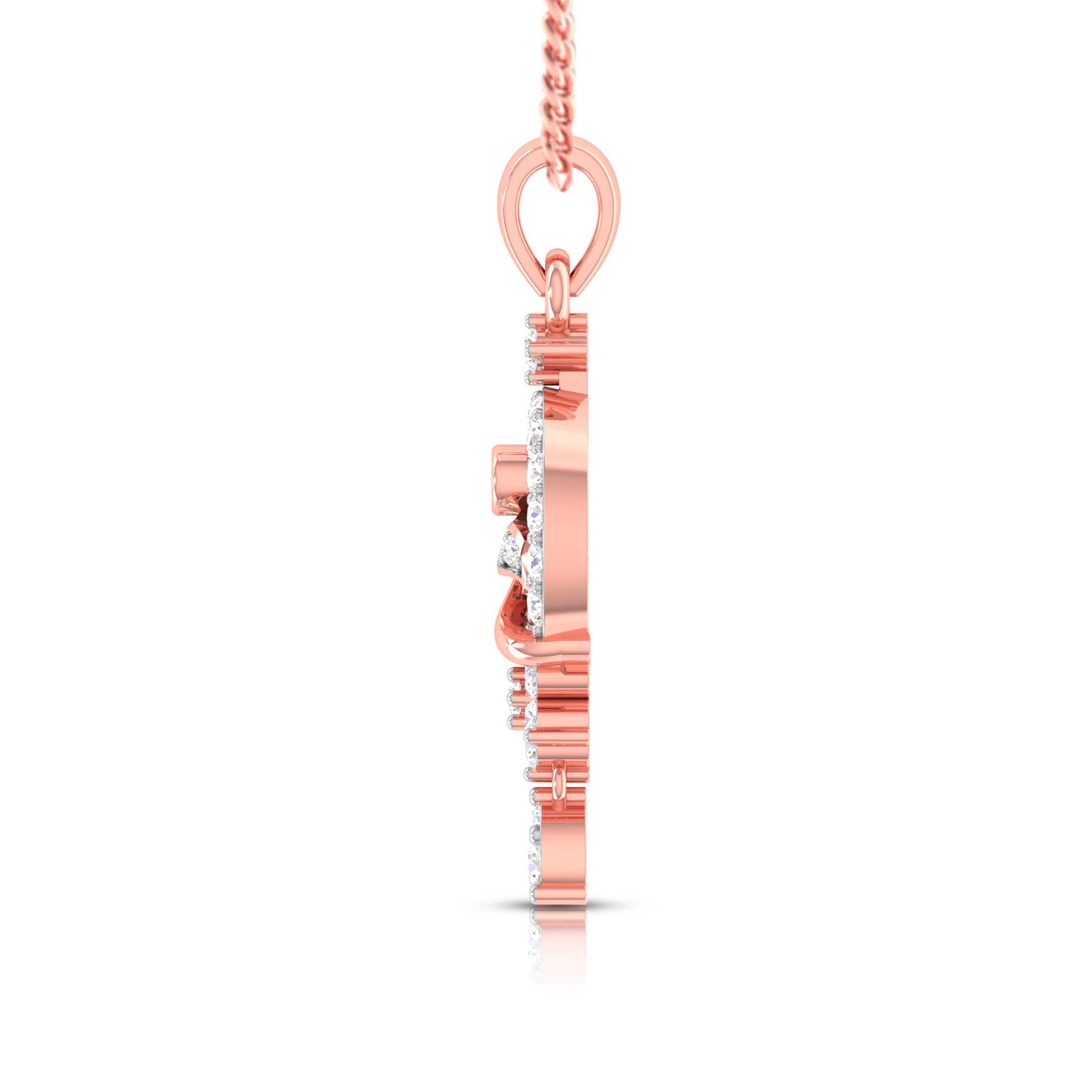 Qahira lab grown diamond pendant designs for female Fiona Diamonds