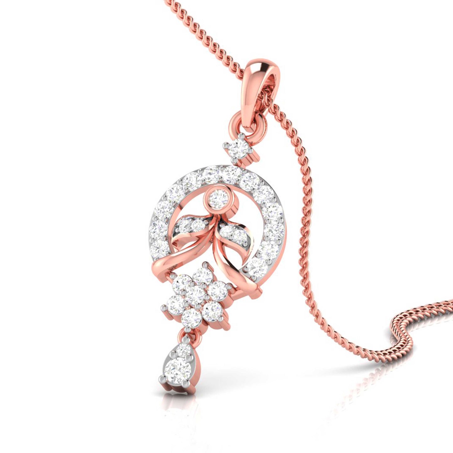 Qahira lab grown diamond pendant designs for female Fiona Diamonds