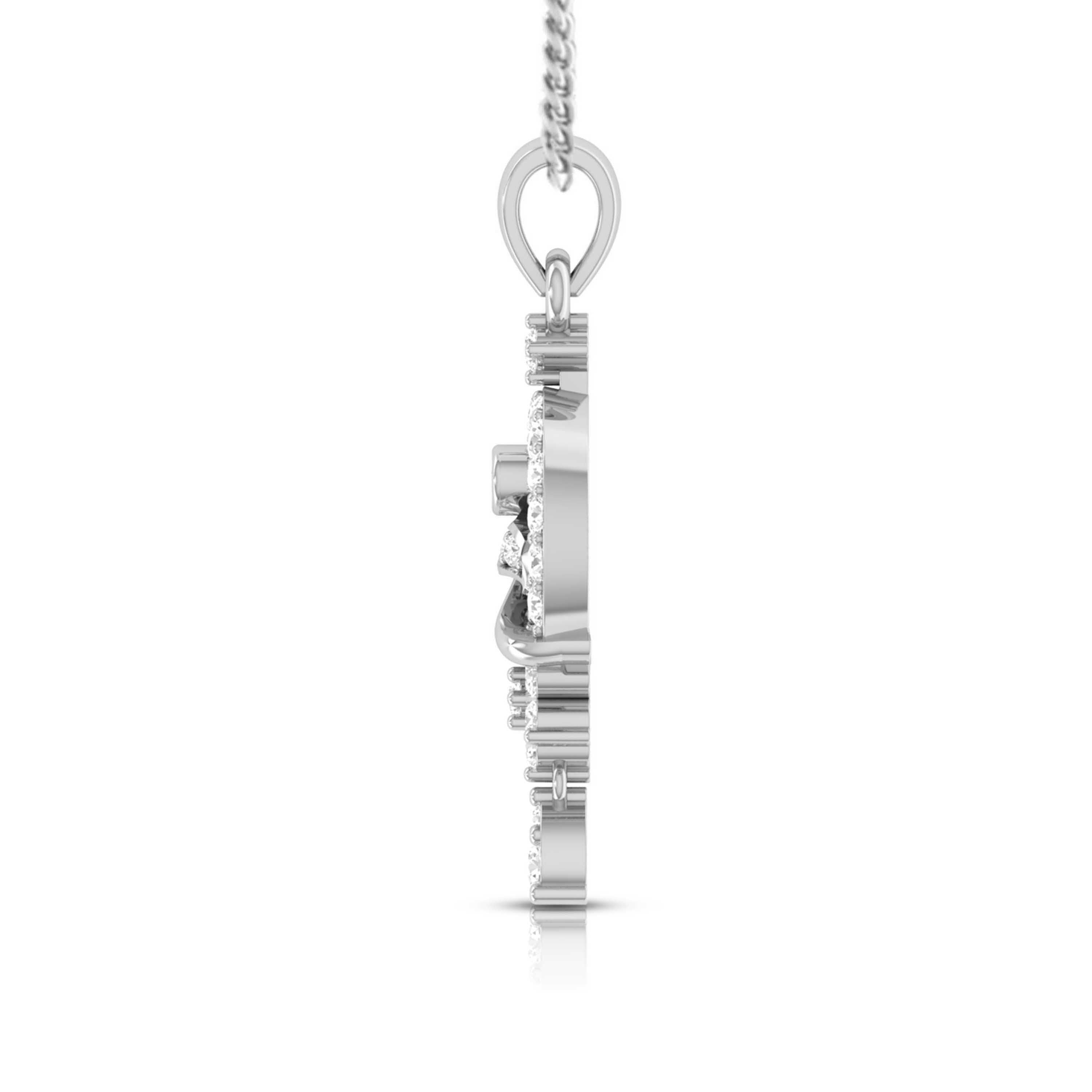 Qahira lab grown diamond pendant designs for female Fiona Diamonds