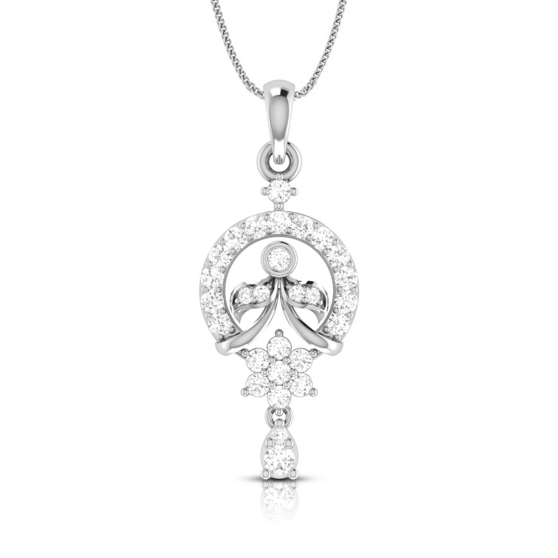 Qahira lab grown diamond pendant designs for female Fiona Diamonds