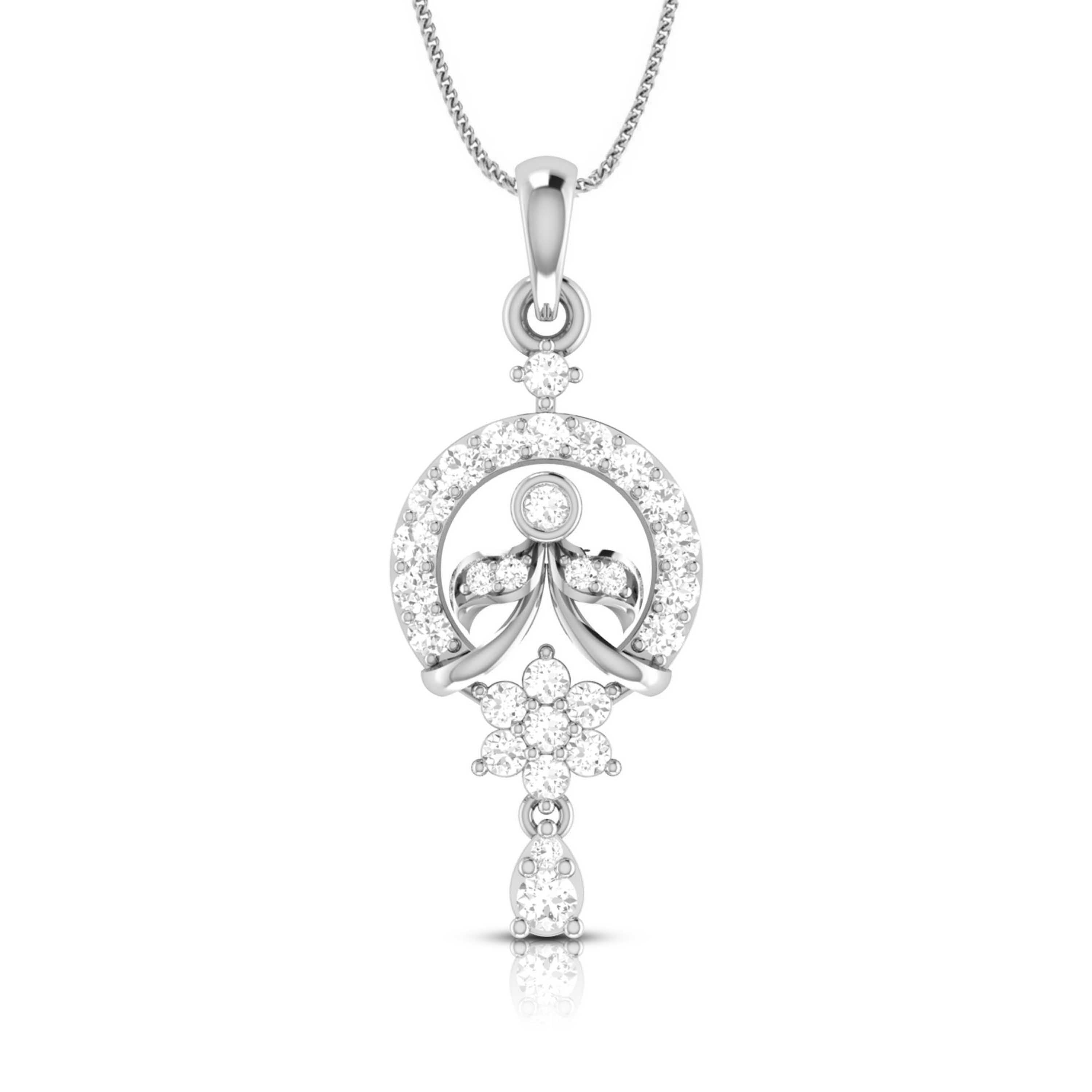 Qahira lab grown diamond pendant designs for female Fiona Diamonds