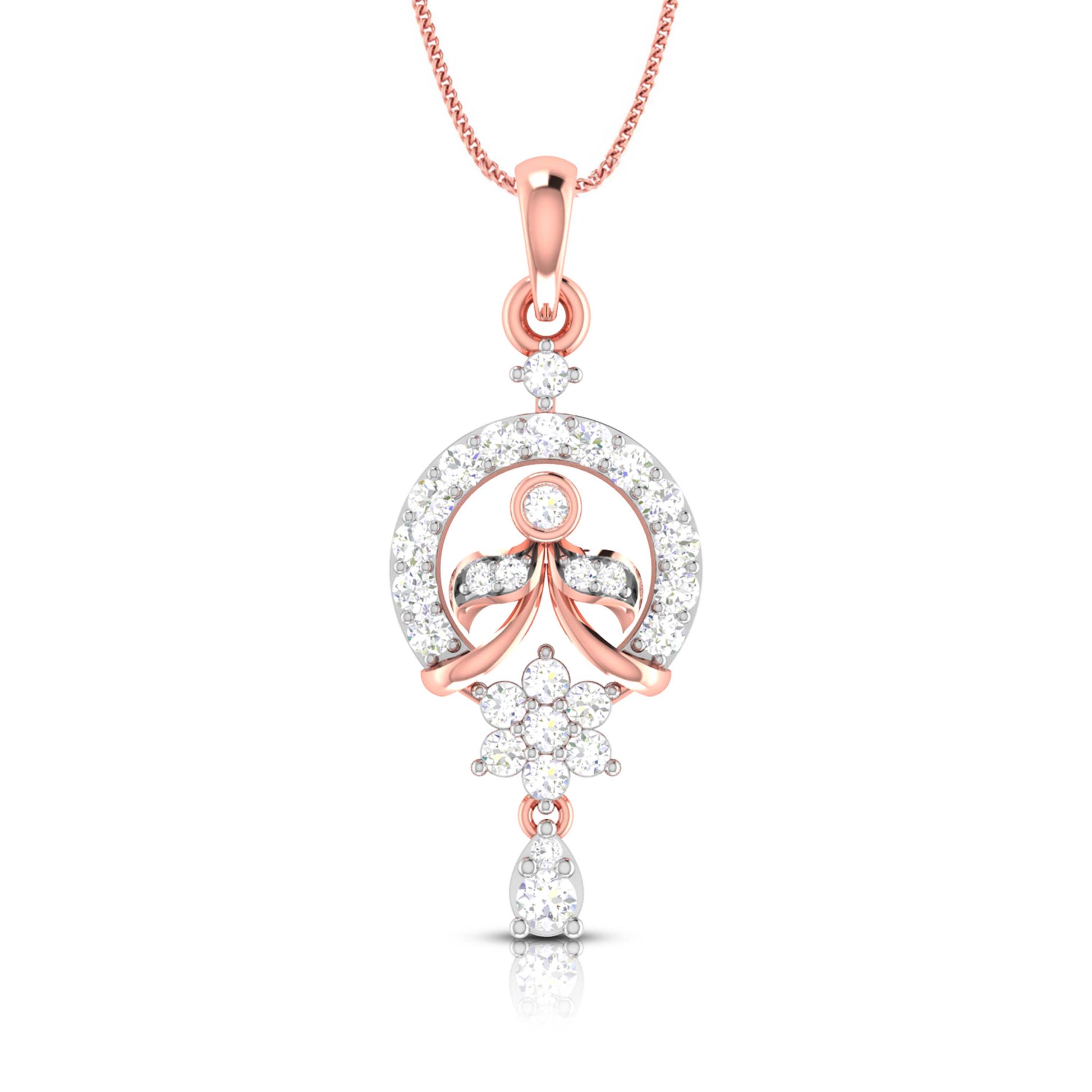 Qahira lab grown diamond pendant designs for female Fiona Diamonds