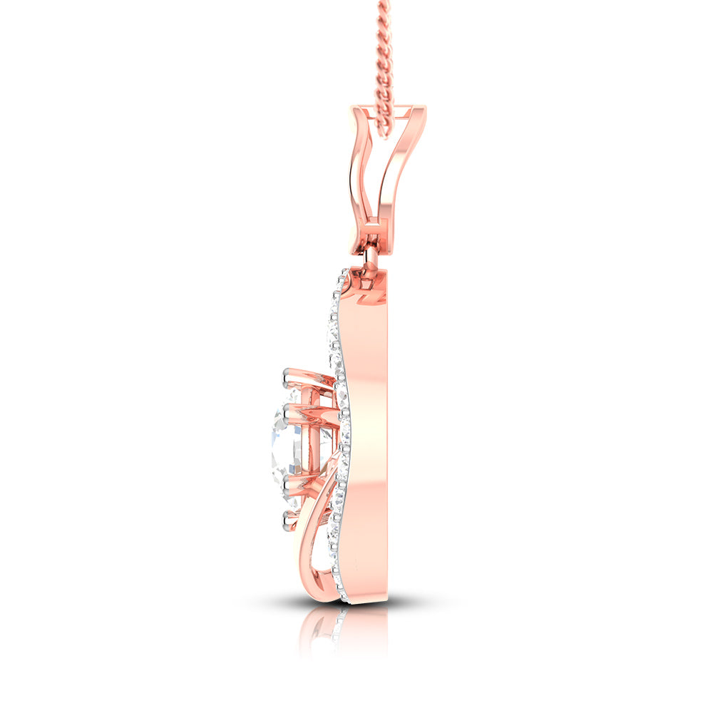 Loyalty modern lab grown diamond pendant design Fiona Diamonds