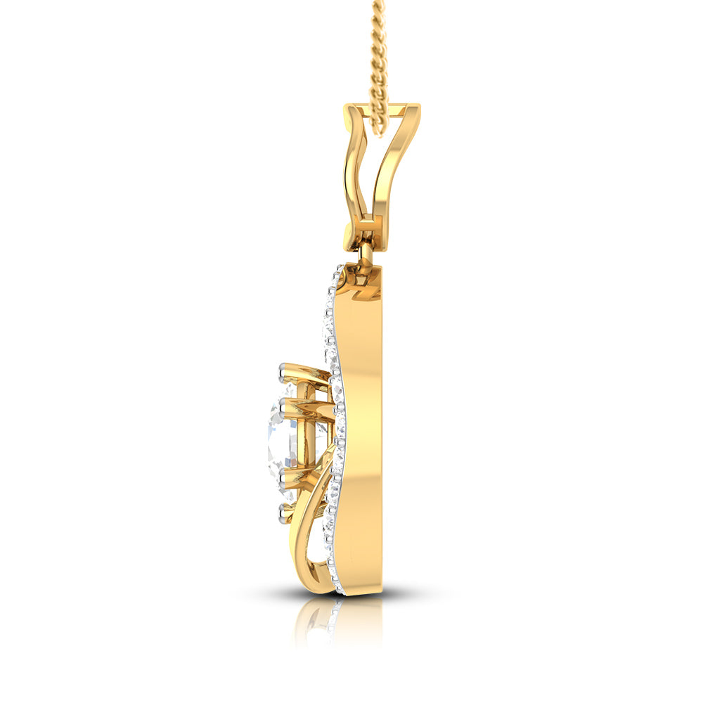 Loyalty modern lab grown diamond pendant design Fiona Diamonds