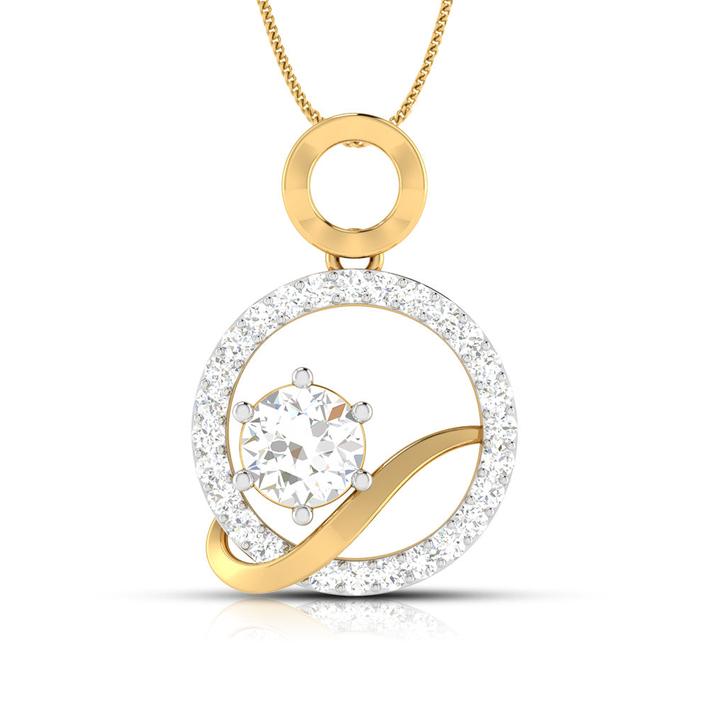 Loyalty modern lab grown diamond pendant design Fiona Diamonds