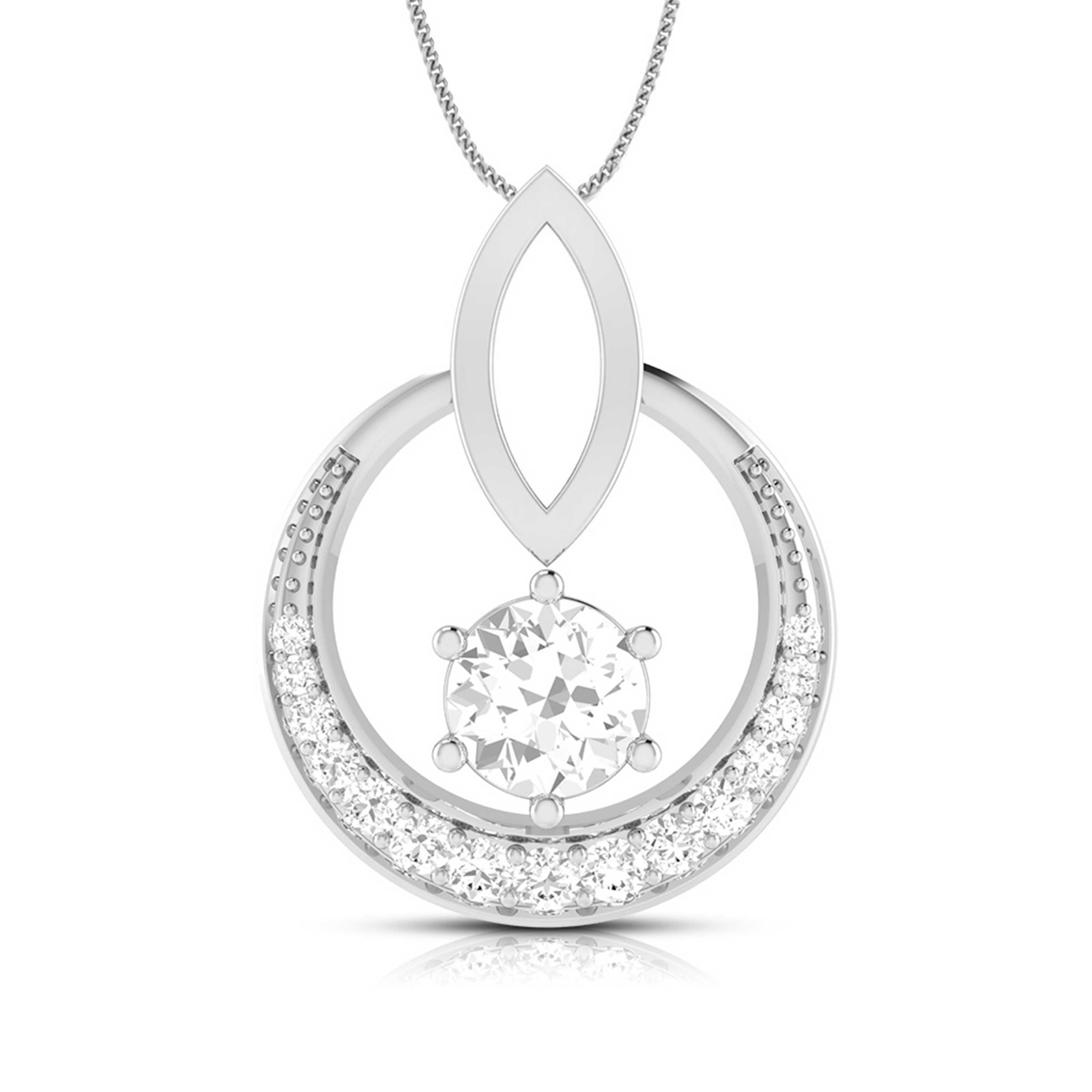 Blinding modern lab grown diamond pendant design Fiona Diamonds