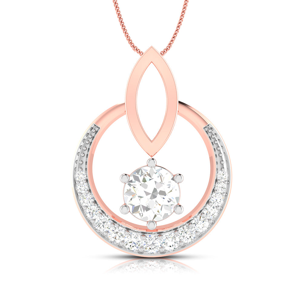 Blinding modern lab grown diamond pendant design Fiona Diamonds