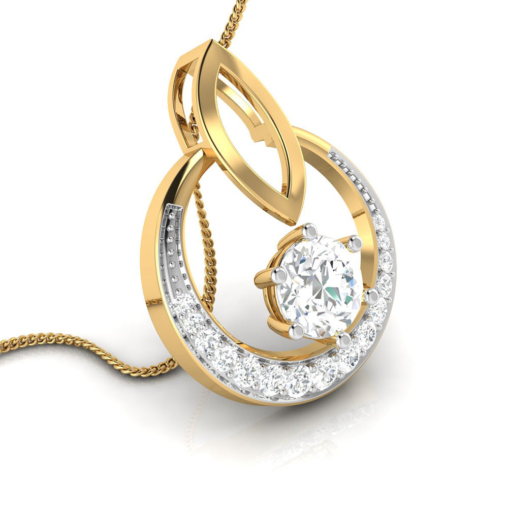 Blinding modern lab grown diamond pendant design Fiona Diamonds