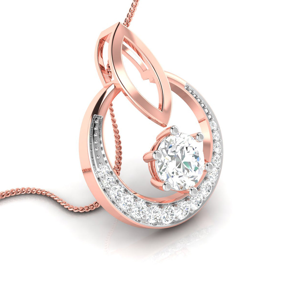 Blinding modern lab grown diamond pendant design Fiona Diamonds