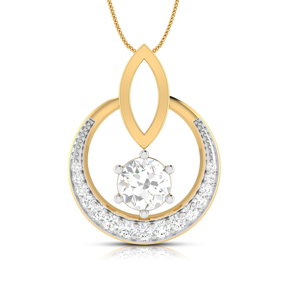 Blinding modern lab grown diamond pendant design Fiona Diamonds