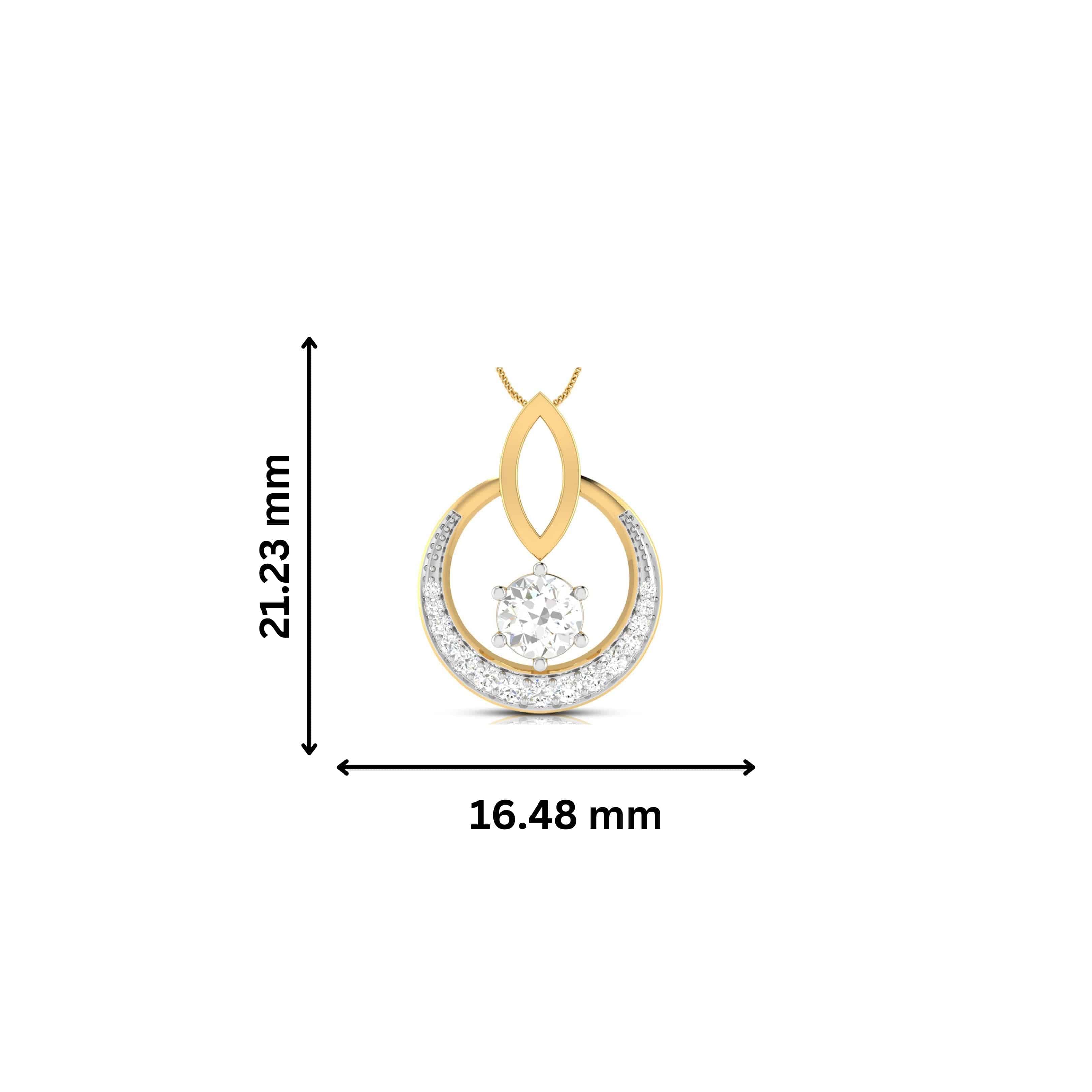 Blinding modern lab grown diamond pendant design Fiona Diamonds