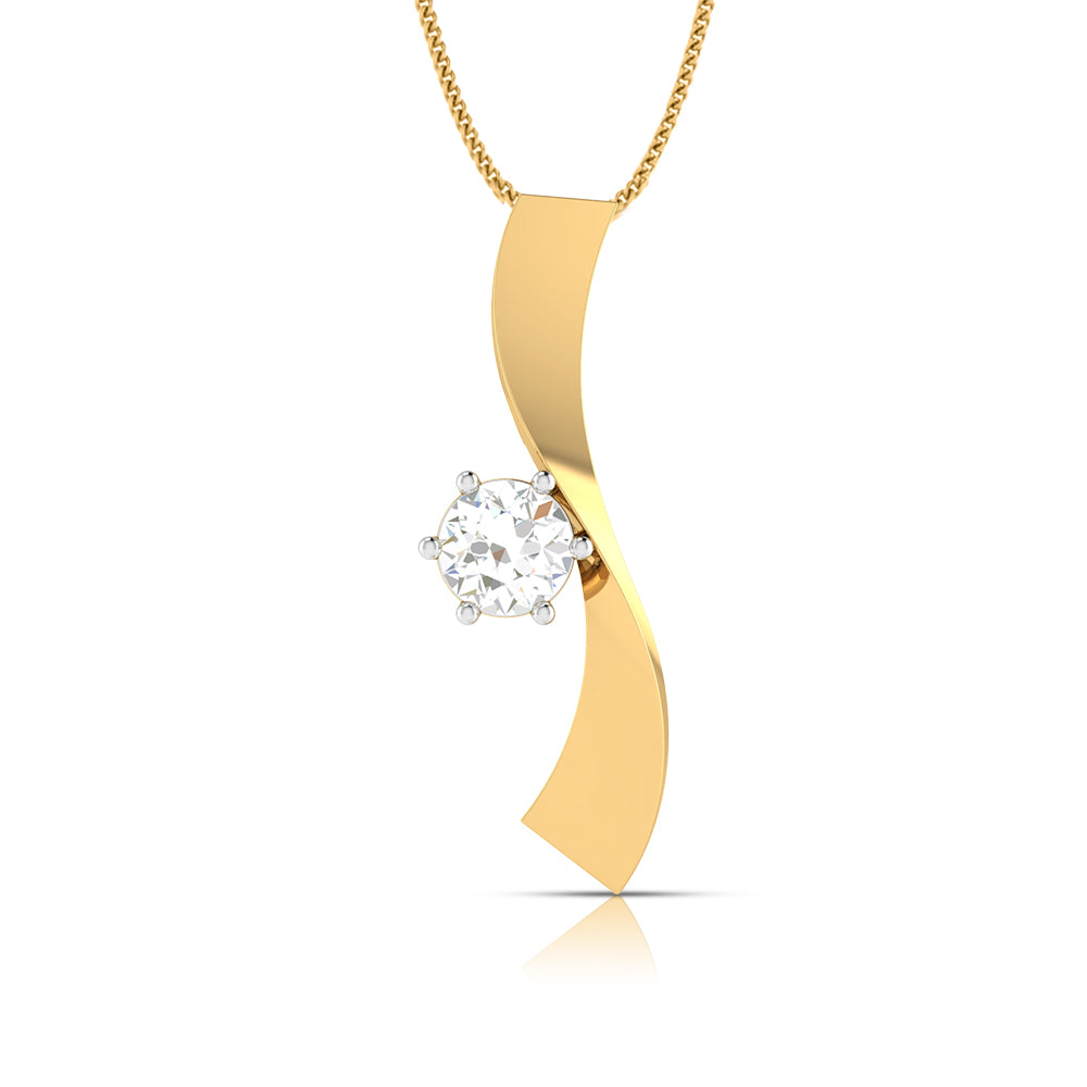 Load image into Gallery viewer, Splendor Round unique lab grown diamond pendant design Fiona Diamonds
