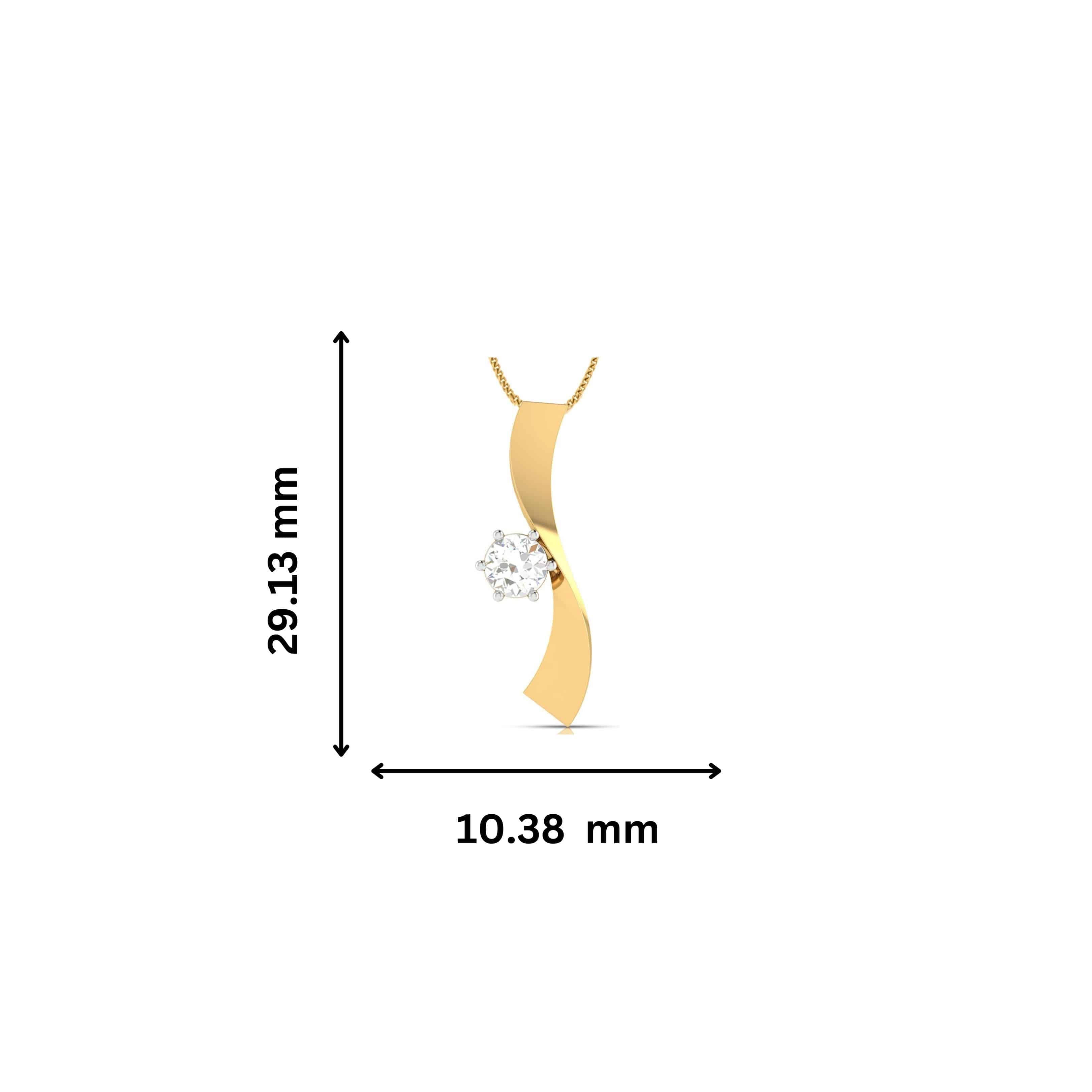 Splendor Round unique lab grown diamond pendant design Fiona Diamonds